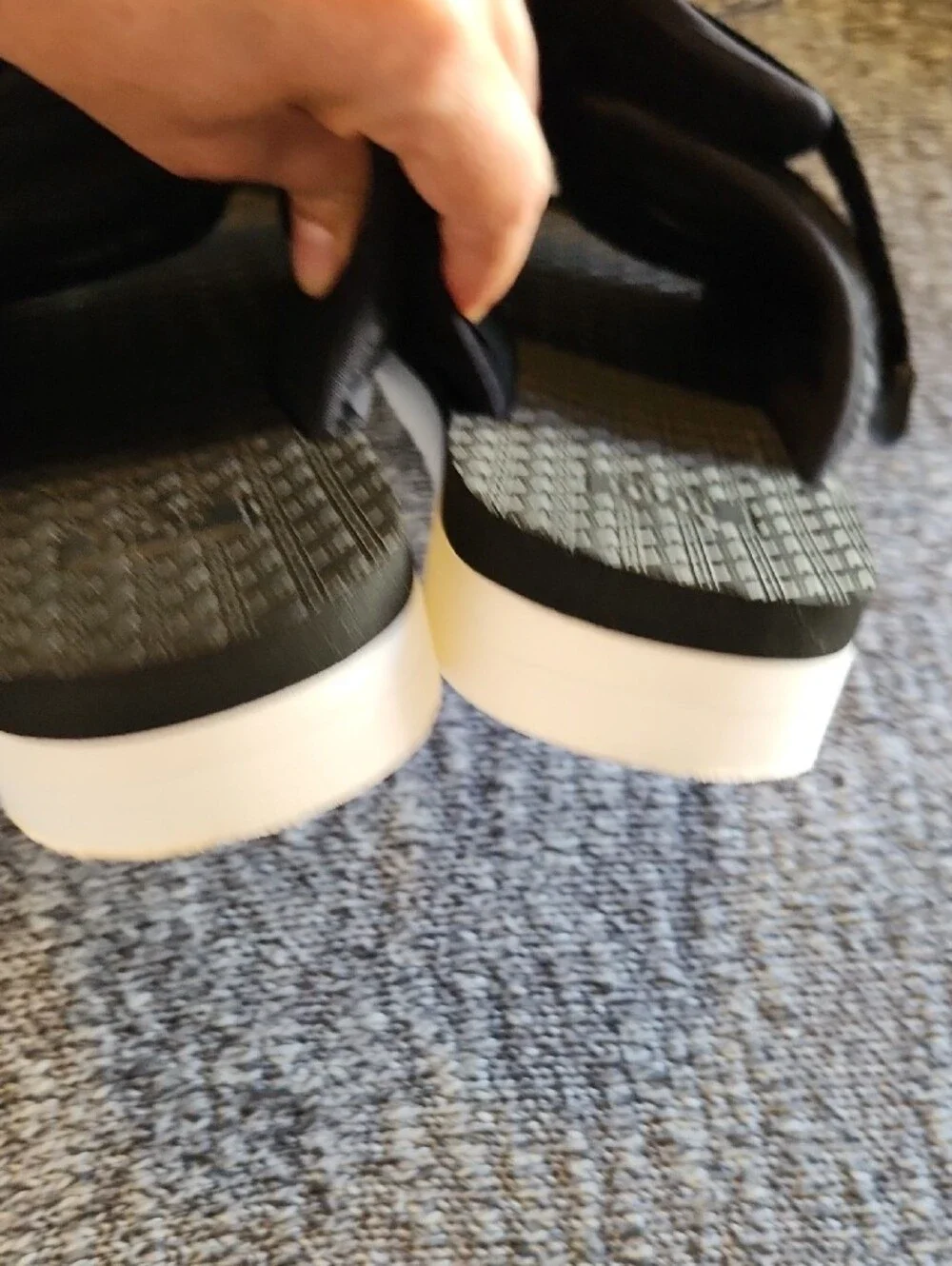 Dior Black Crisscross Logo Slide Sandals